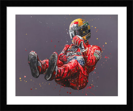 Ayrton Senna Bronze Study (Print) 