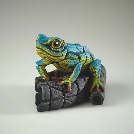 African Tree Frog - Blue & Yellow