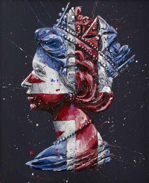 Union Jack Queen (Canvas) 