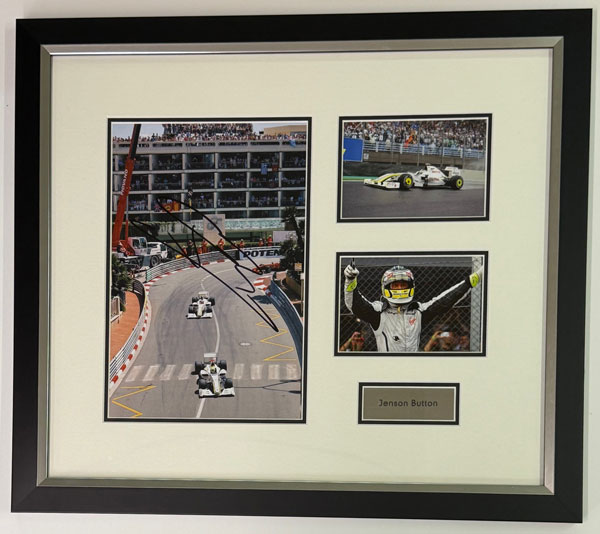 Jenson Button Brawn GP - Signed Montage 