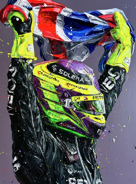 Lewis Hamilton - Silverstone 2024 (Canvas) 