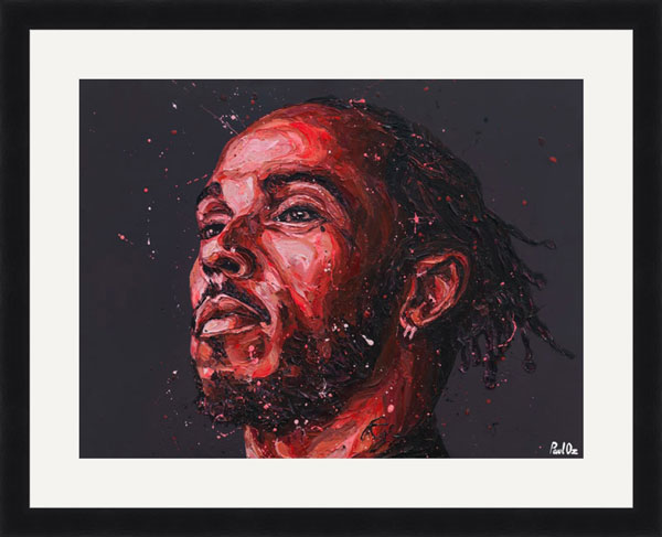 Lewis Hamilton - Red (Print) 