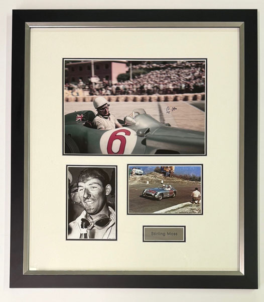 Stirling Moss - Signed Montage 