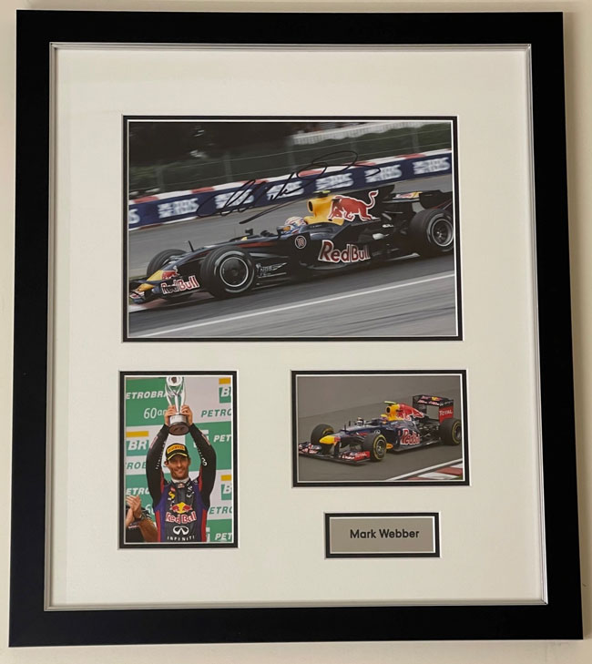 Mark Webber - Signed Montage 