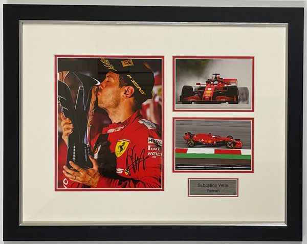 Sebastian Vettel - Signed Montage