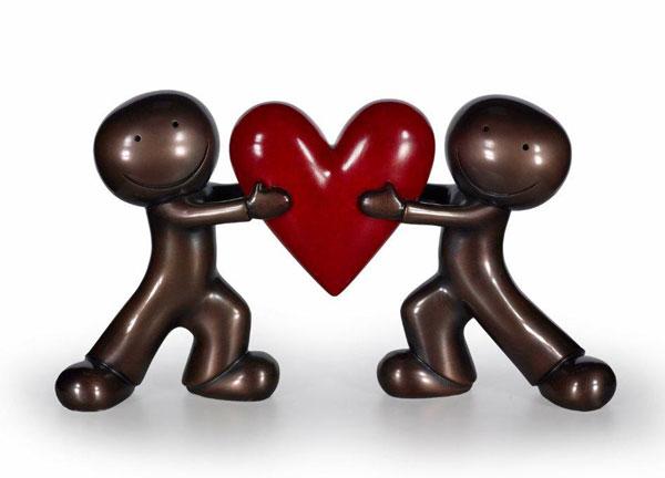 Heart to Heart - Sculpture - Bronze - Doug Hyde 