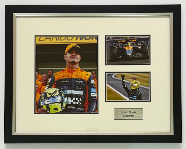 Lando Norris - Signed Montage II 