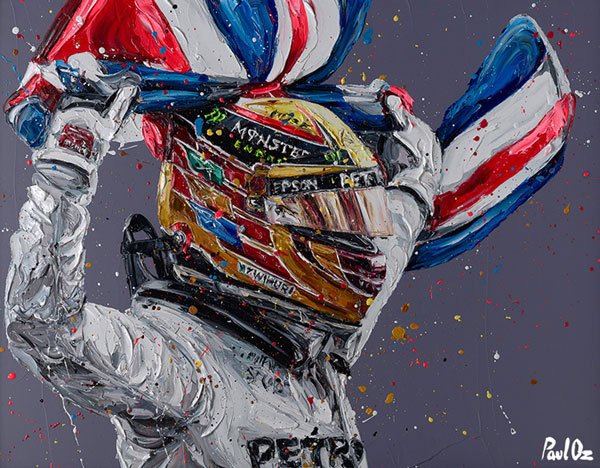 Lewis Hamilton - 2017 (Canvas) 
