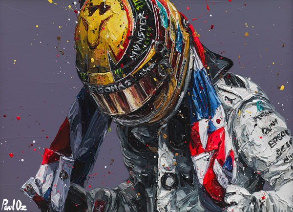 Lewis Hamilton - Union Jack III (Canvas) 