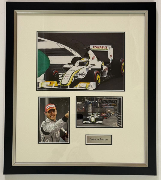 Jenson Button Brawn GP II - Signed Montage 