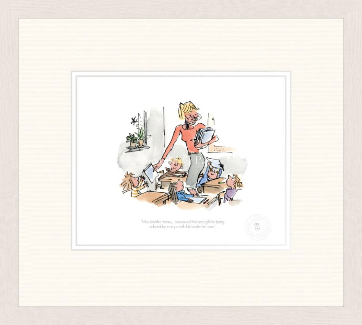 Quentin Blake & Roald Dahl - 'Miss Jennifer Honey' Matilda